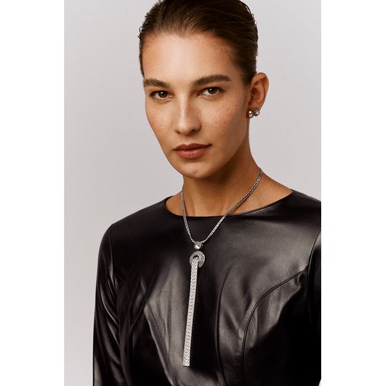 Colar Franja Eterna Prata Boho Tu